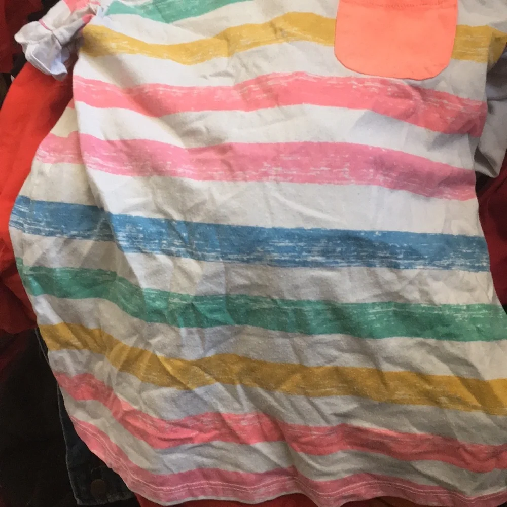 Girls’ cat & jack striped tee (M)